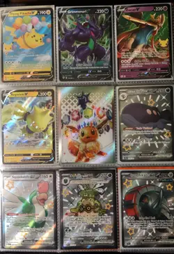Pokemon cards in Pokeball binder. ONLY holos and higher. EX, V/VMAX, RARES, etc - Image 5