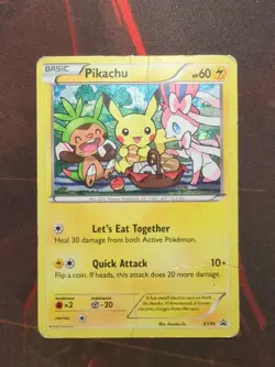 Pokemon Pikachu TCG XY95 XY Black Star Promo Holo Card HP - Image 1