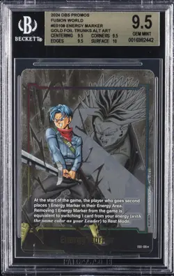 2024 DRAGON BALL SUPER CARD GAME #E01-08 ENERGY MARKER BGS 9.5 - Image 1