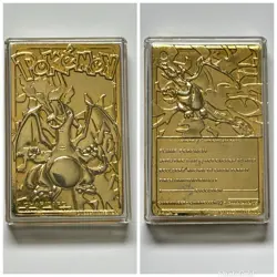 1999 Burger King Pokemon Gold Plated Card Collection FULL SET OF 6 - Image 2