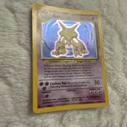 Alakazam 1/102 Holo Rare Base Set Unlimited Card Pokemon TCG - Image 3