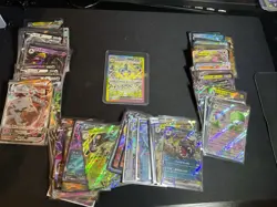 140+ Pokemon Card Lot All V,ex,VMAX,VSTAR + Near Mint Galvantula ex 168/142 - Image 1