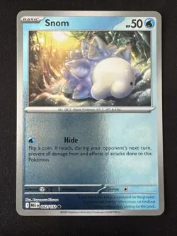POKEMON TCG SNOM 042/132 MEGA EVOLUTION REVERSE HOLO CARD ENGLISH - Image 1