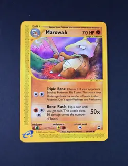 NM Marowak Reg. Non-Holo 54/147 Aquapolis Pokemon Card - Image 1