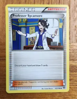 Uncommon Professor Sycamore Pokemon Trainer Card, XY Set 122/146 - Image 1