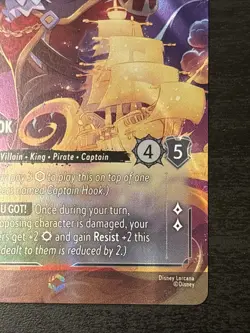 Disney Lorcana Enchanted Captain Hook 215/204 Reign of Jafar Enchanted Foil NM - Image 4