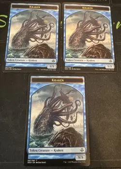 Kraken Token 067 X3 Duel Decks Elspeth vs. Kiora Magic the Gathering MTG - Image 1