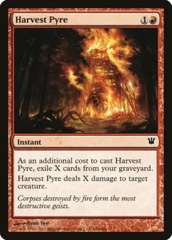 1x Harvest Pyre NM Eng MTG - Innistrad - Image 1