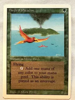 Birds of Paradise - 1994 Magic the Gathering MTG Revised - NM - Free Shipping! - Image 1