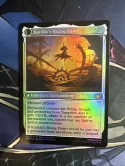 MTG Katilda, Dawnhart Martyr (21/596) Innistrad Crimson Vow LP FOIL - Image 2