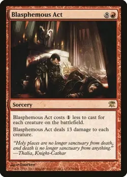 1x Blasphemous Act NM Eng MTG - Innistrad - Image 1