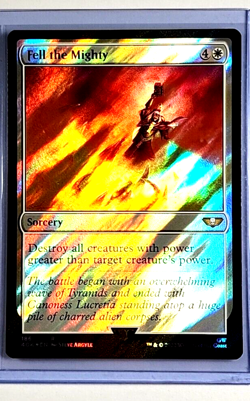 2022 MTG Magic the Gathering Warhammer 40000 40k Surge Foil #186 Fell the Mighty - Image 1