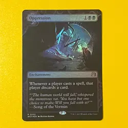 Oppression | Foil | R | 32 | Wilds of Eldraine: Enchanting Tales | MTG - Image 1