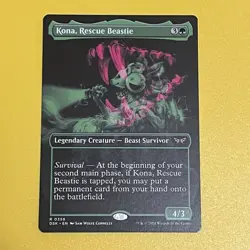 Kona, Rescue Beastie | Showcase | R | 358 | Duskmourn: House of Horror | MTG - Image 1