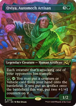 NM Borderless Foil Oviya, Automech Artisan, Aetherdrift, Magic, 359 - Image 1