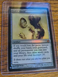 MTG Lich's Mirror Foil Mystery Booster LP X1 Magic The Gathering - Image 1