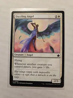Dazzling Angel - Foundations - LP - Common - Creature - MTG Magic - Image 1