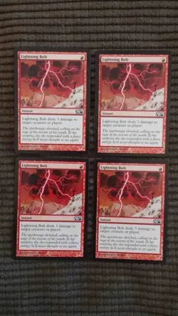 Magic: the Gathering / MtG Lightning Bolt x4 M10 - Image 1