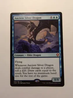 Ancient Silver Dragon Commander Legends: Battle for Baldur's Gate #056 Mythic - Image 1