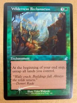 MTG 1x FOIL RETRO Wilderness Reclamation 458 Ravnica Remastered Magic the x1 NM - Image 1