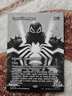 Magic The Gathering Spiderman Opposition Agent #19 Borderless Non Foil MTG Mint - Image 1