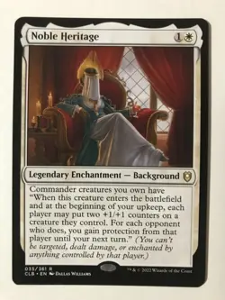 NOBLE HERITAGE Baldur's Gate Commander MTG Magic the Gathering NM - Image 1
