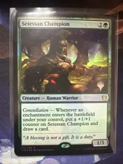 MTG Setessan Champion (198/136) Theros Beyond Death Promos LP FOIL- Stamped - Image 1