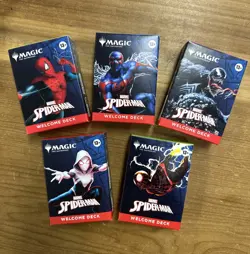 2025 Magic the Gathering Marvel Spider-Man Welcome Deck Complete Set 5- SDCC MTG - Image 1
