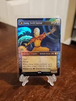 MTG Aang, Swift Savior TLA 0347 R NM Showcase FOIL - Image 1