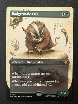 MTG Avatar The Last Airbender Badgermole Borderless Mythic 326 Non-foil NM - Image 1