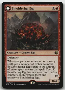 Smoldering Egg R Innistrad: Midnight Hunt 159 LP - Image 1