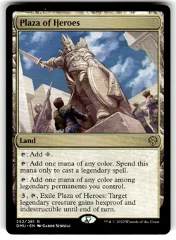 MTG Plaza of Heroes Dominaria United 252/281 Regular Rare NM - Image 1