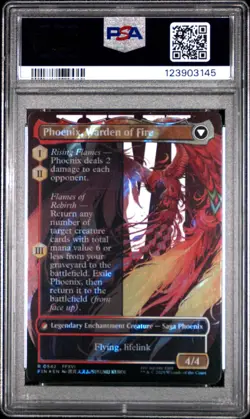3145 Joshua Phoenix Dominant 2025 MTG Final Fantasy #0542 Surge Foil PSA 10 - Image 2