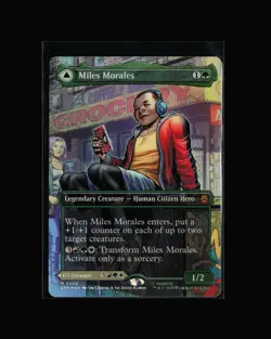 MTG: Miles Morales (0200) (Borderless) #200 M Foil NM Marvel's Spider-Man - Image 1