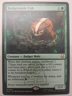 Magic The Gathering - Avatar: The Last Airbender-Badgermole Cub Mythic Non-Foil - Image 1