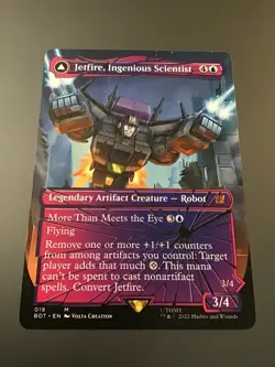 MTG x Transformers Shattered Glass 018 Jetfire Ingenious Scientist Air Guardian - Image 1