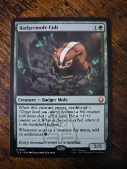 Badgermole Cub 0167 - Mythic Rare - MTG Magic Avatar The Last Airbender - Image 1