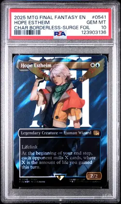 3136 Hope Estheim 2025 MTG Final Fantasy #0541 Surge Foil PSA 10 - Image 1