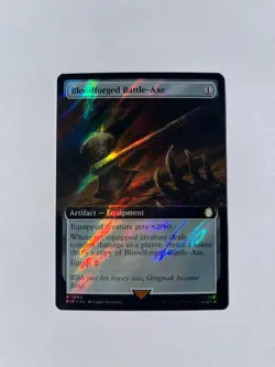 Bloodforged Battle-Axe (Extended Art) (Surge Foil) Universes Beyond: Fallout... - Image 1