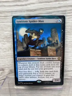 2025 Magic the Gathering Marvels Spider-man Non-Foil Symbiote Spider-man NM - Image 1