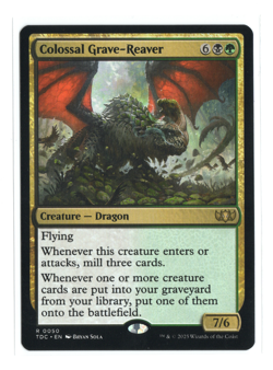 MTG - Colossal Grave-Reaver - Normal - Tarkir: Dragonstorm Commander - NM - Image 1