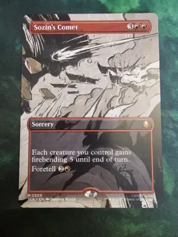 1x - Sozin's Comet - BORDERLESS #309 - Avatar: The Last Airbender - NM MTG - Image 1