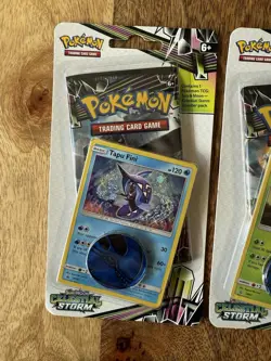 POKEMON SUN MOON CELESTIAL STORM BLISTER PACK SET NEW TAPU BULU & TAPU FINI - Image 3