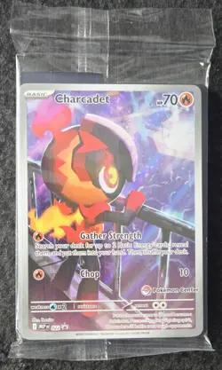 2025 Charcadet 022 Pokemon Center ETB Phantasmal Flames Stamped Promo SEALED - Image 1