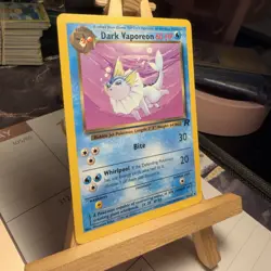 Dark Vaporeon 45/82 Team Rocket Base Set Rare Unlimited WOTC Pokemon TCG NM - Image 2