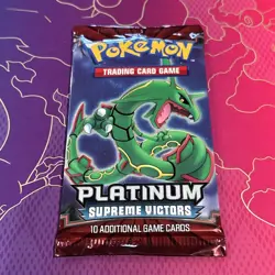 2009 SUPREME VICTORS Booster Pack | Factory Sealed | Rayquaza | Pokemon Platinum - Image 1