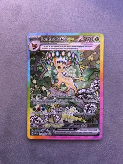 Leafeon EX 144/131 SIR Prismatic Evolutions NM Pokemon TCG - Image 1