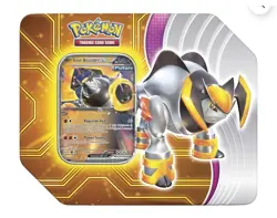 Pokemon TCG Paradox Destinies Iron Boulder ex Tin Factory Sealed - Image 1
