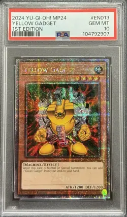 2024 PSA 10 YUGIOH MP24 QCR SECRET RARE YELLOW GADGET 💎 - Image 1