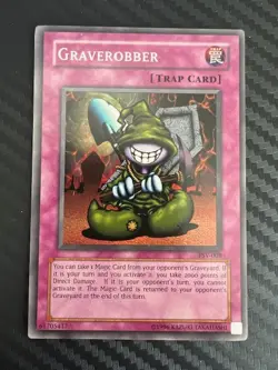 Yugioh Graverobber PSV-008 Super Rare Unlimited LP - Image 1